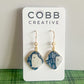 Polar Bear Hook Earrings