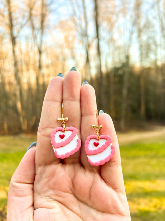 Slice of Love Cake Hook Earrings