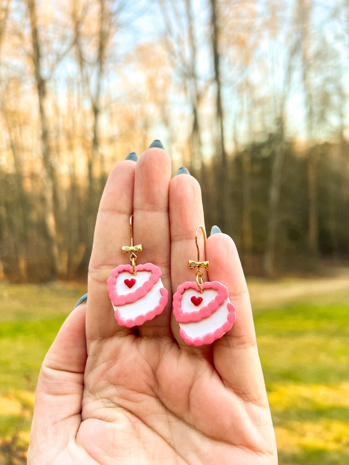Slice of Love Cake Hook Earrings