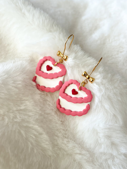 Slice of Love Cake Hook Earrings