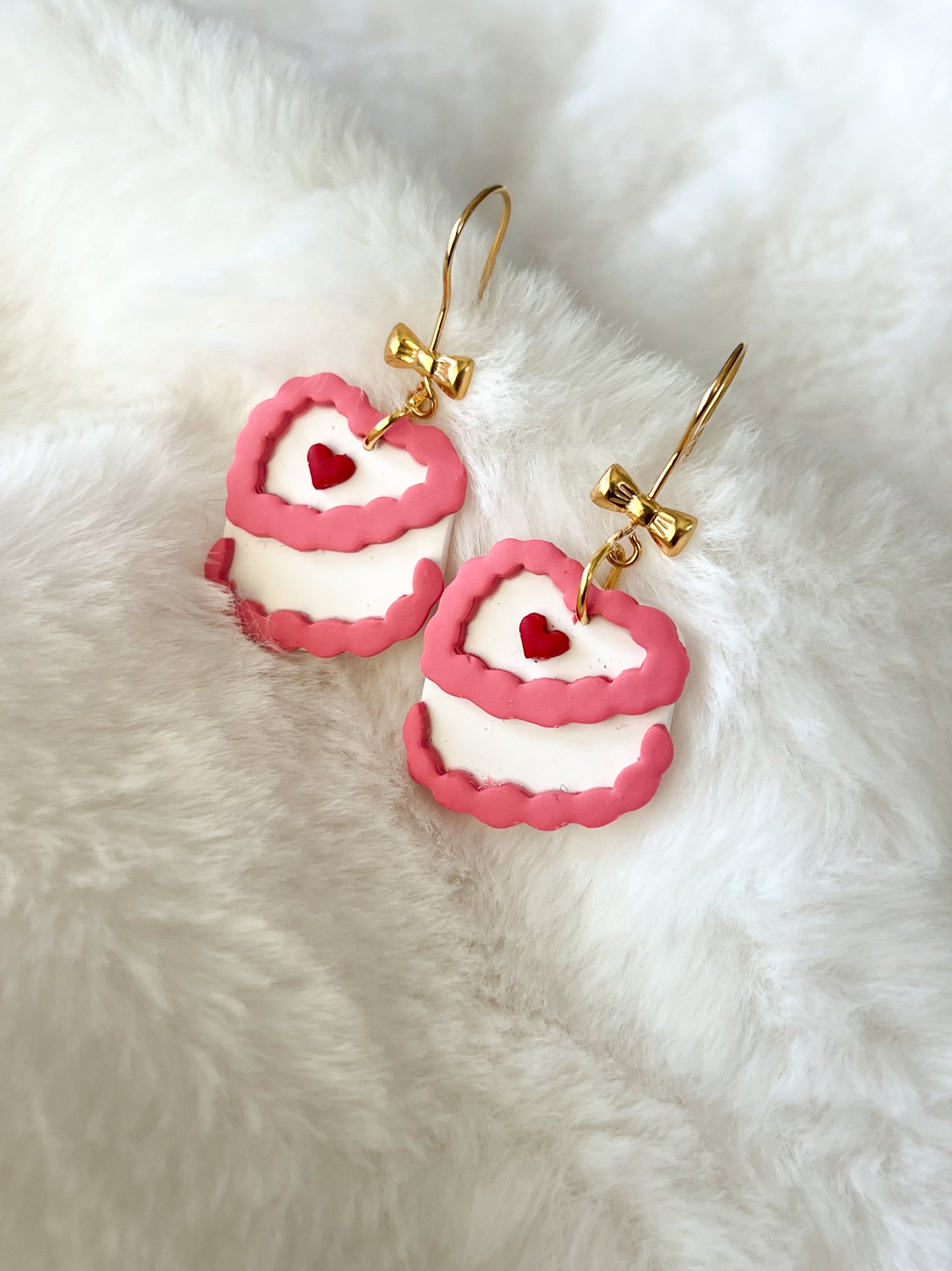 Slice of Love Cake Hook Earrings
