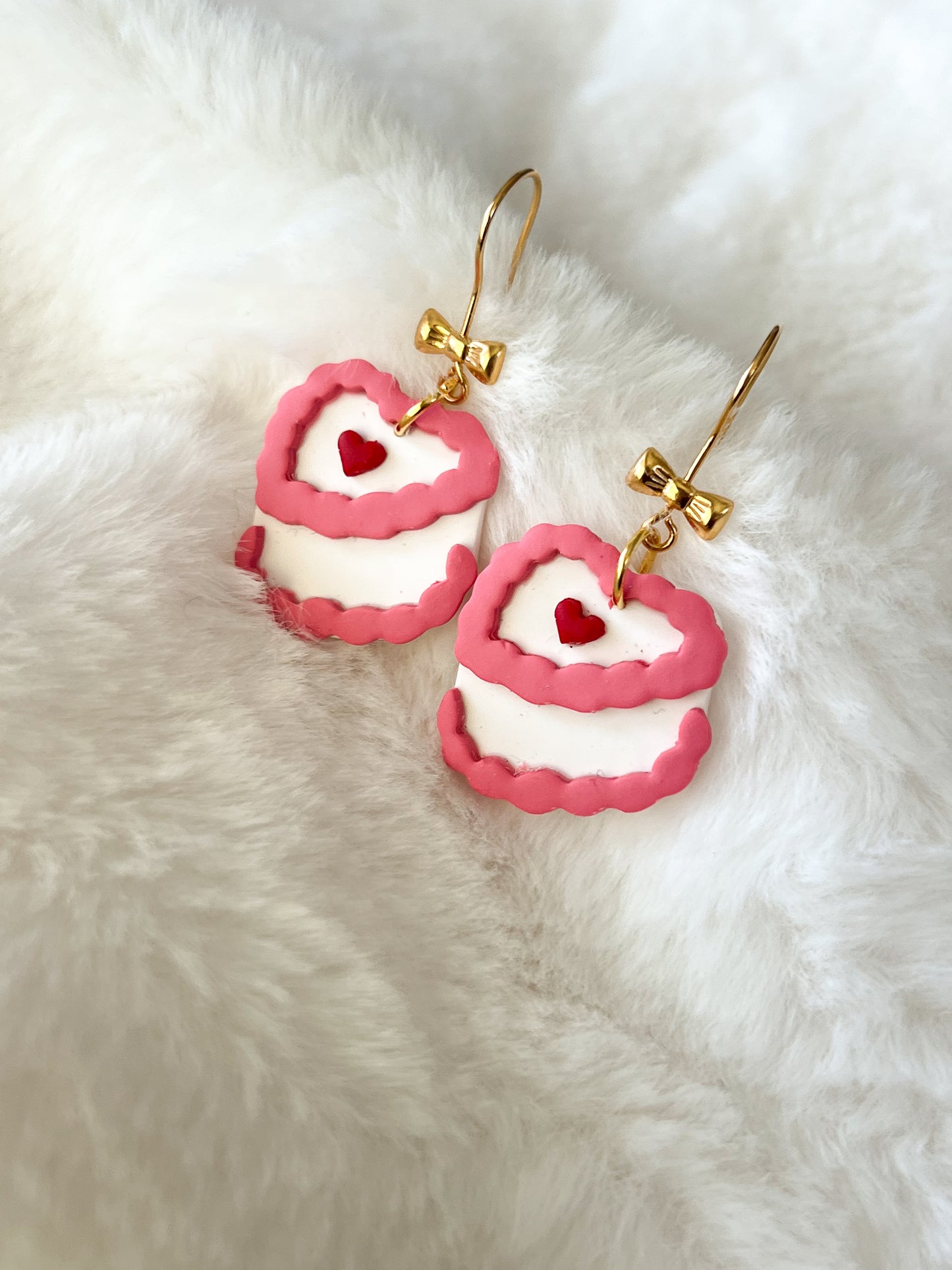 Slice of Love Cake Hook Earrings