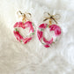 Rosy Heart Earrings