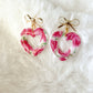 Rosy Heart Earrings