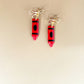 Red Crayon Dangle Earrings