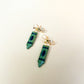 Green Crayon Dangle Earrings