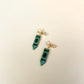 Green Crayon Dangle Earrings