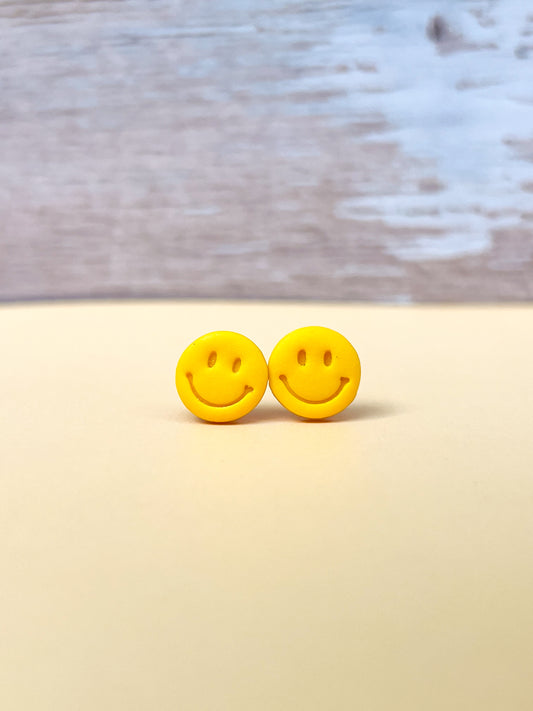 Smiley Face Stud Earrings