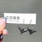 Basic Bat Hoop Earrings