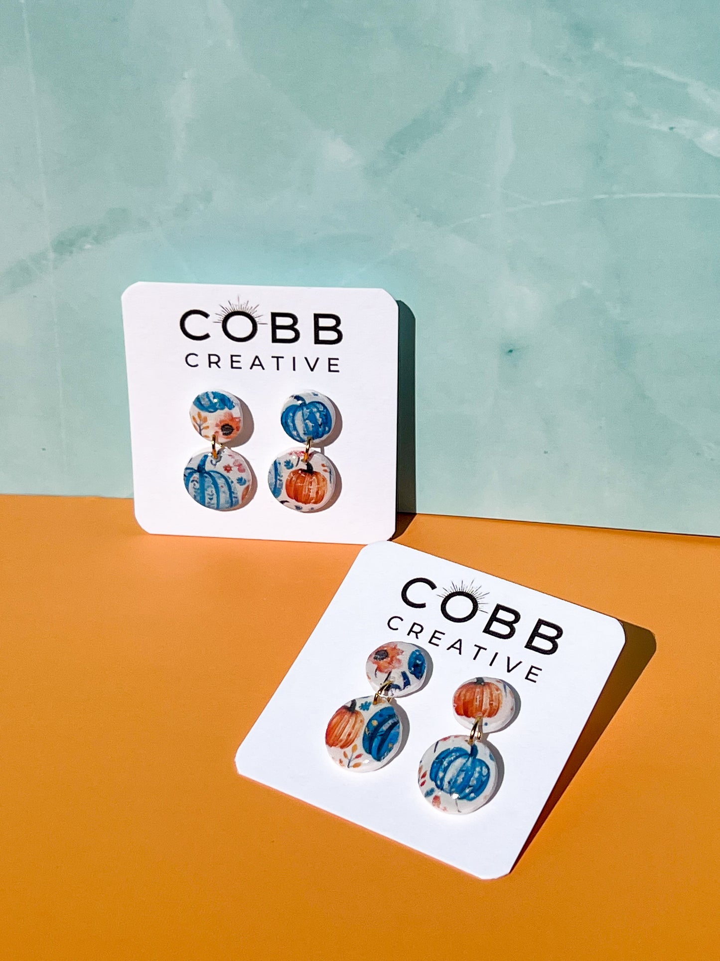 Pumpkin Patch Round Earrings