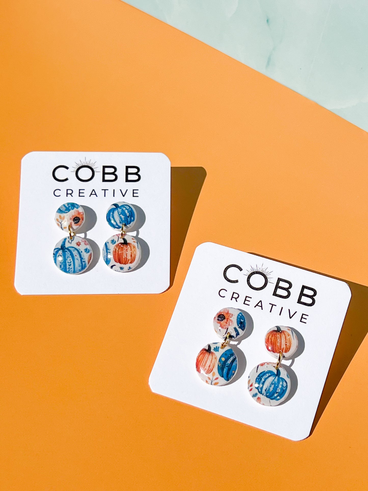 Pumpkin Patch Round Earrings