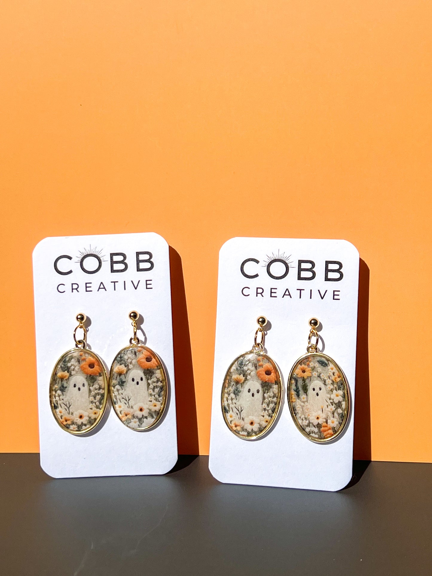 Field of Ghouls Oval Earrings