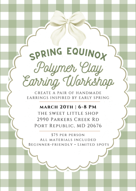 3/20 Spring Equinox Polymer Clay Earring Workshop