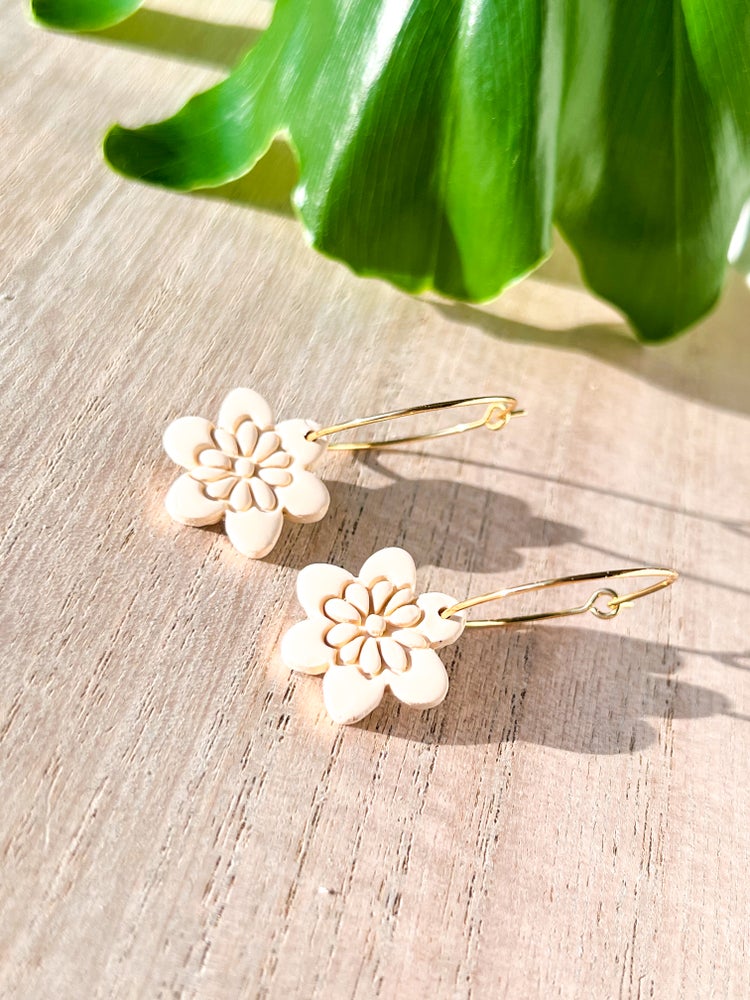 Flower Power Hoop Earrings