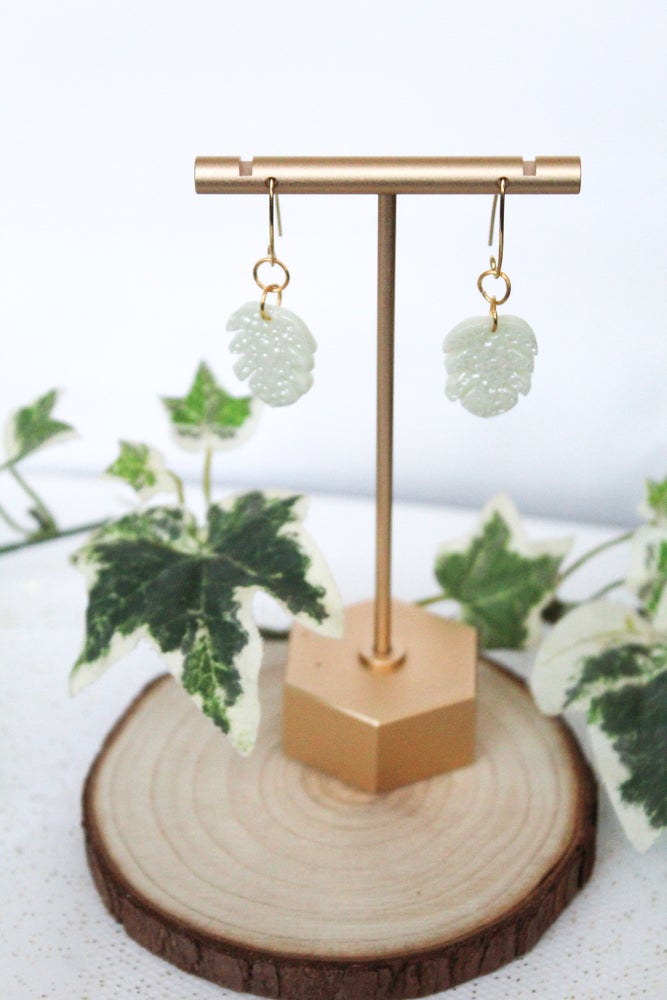 Monstera Leaf Earrings