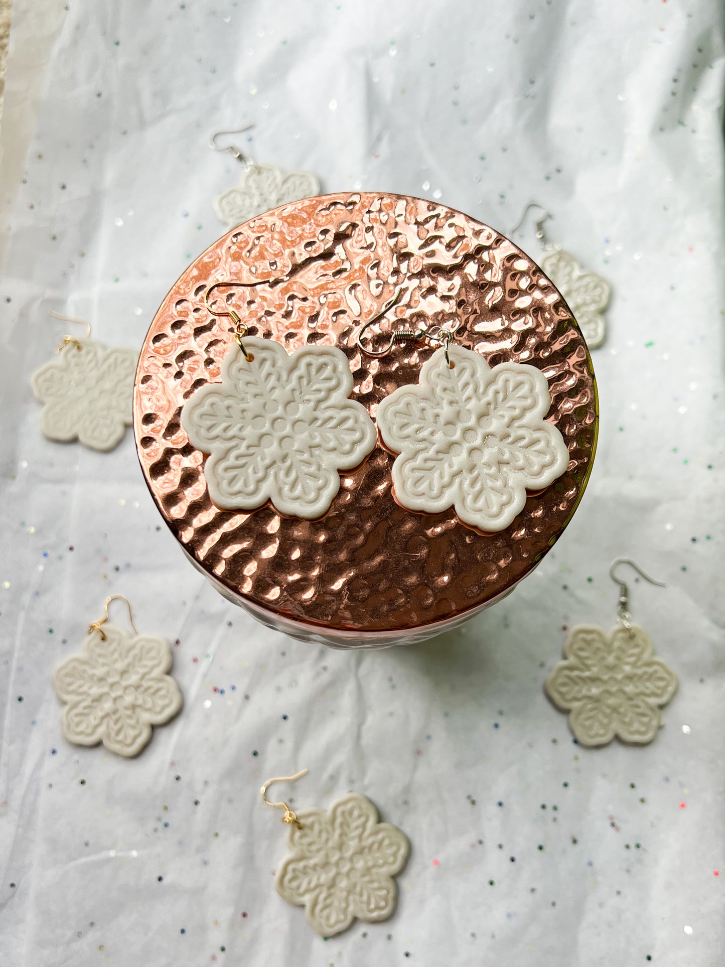 Snowflake Cookie Earrings