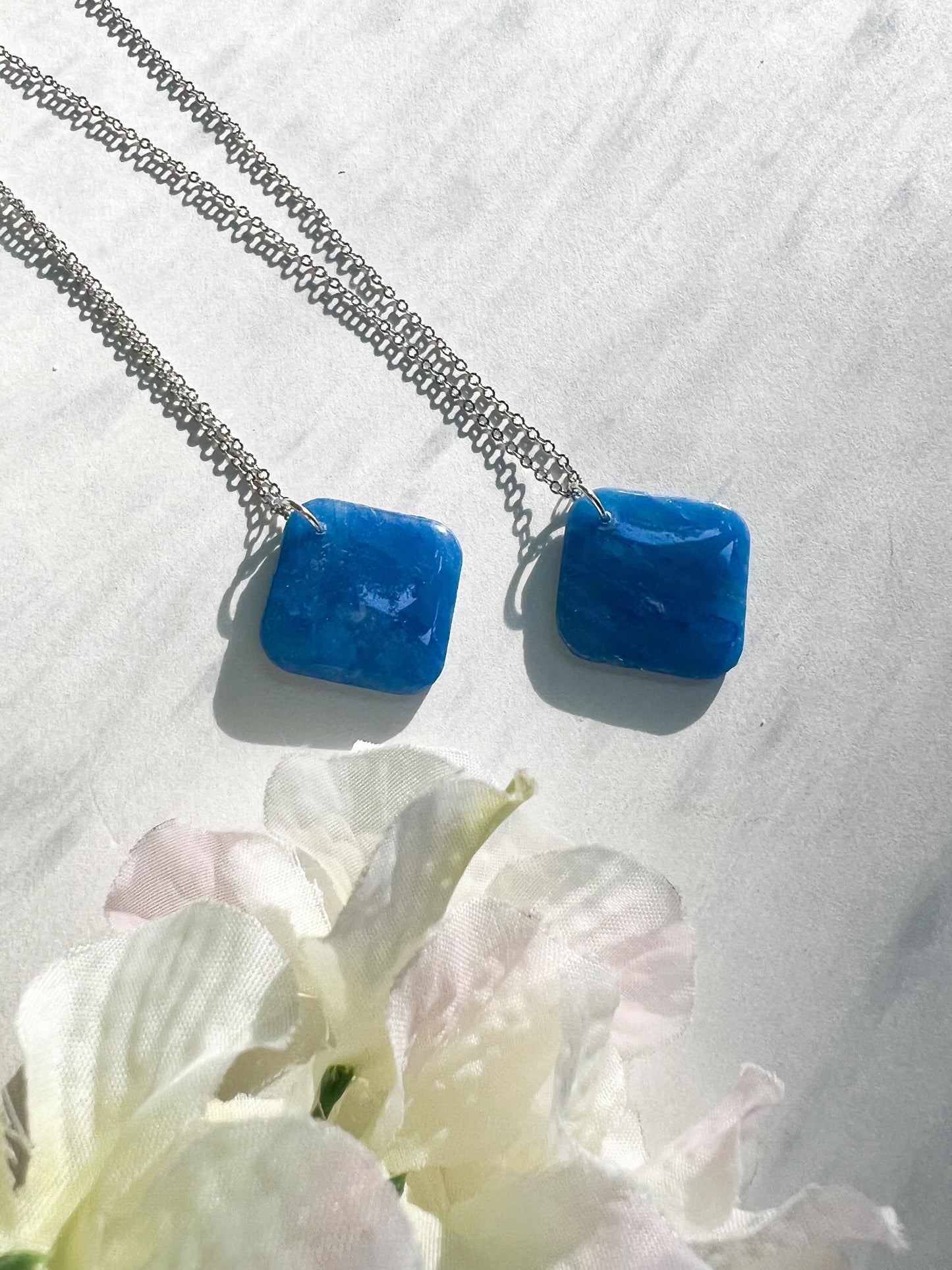 Faux Birthstone - September Sapphire Necklaces