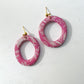 Purple Blaine Drop Earrings
