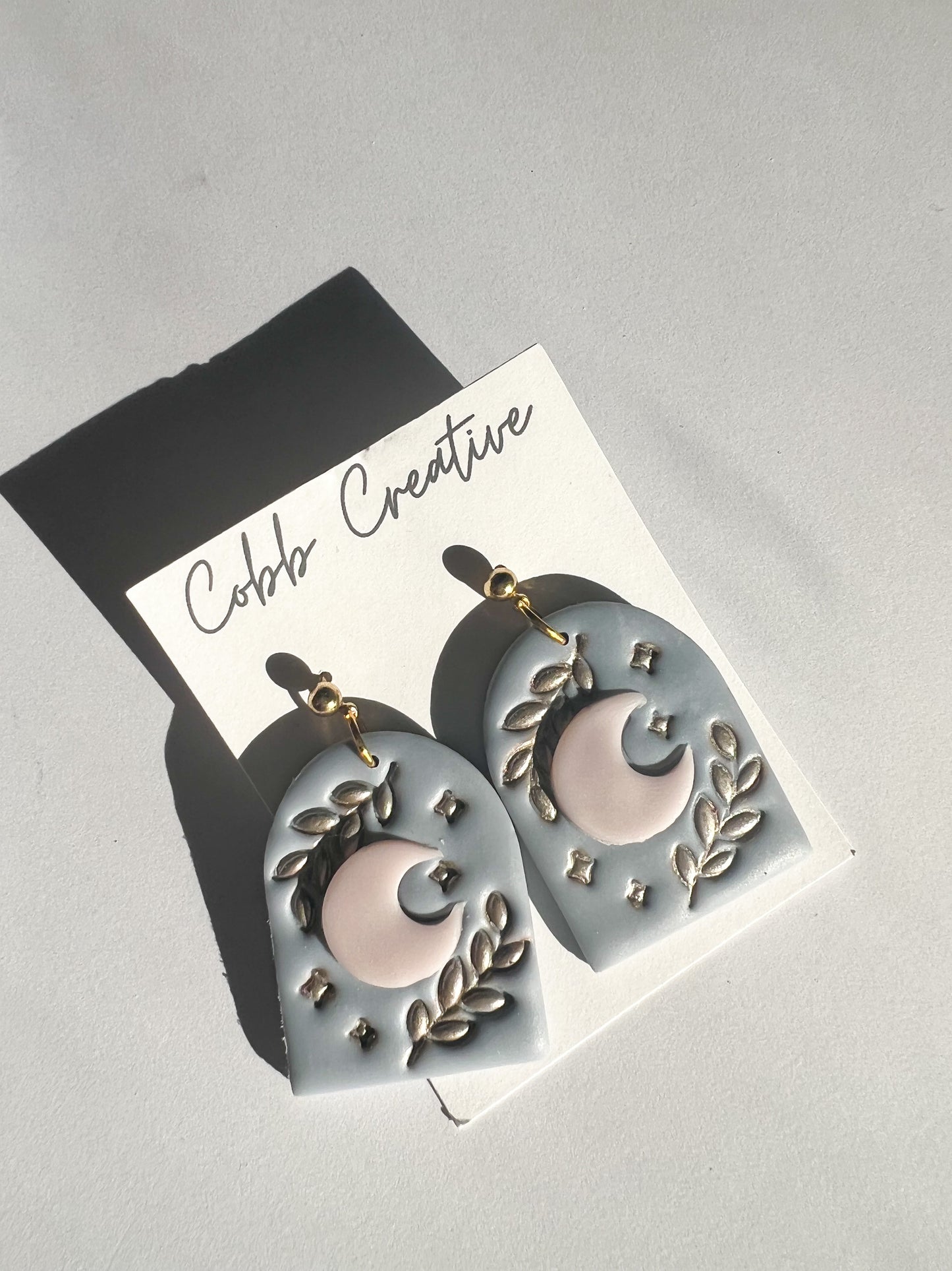 Blue Moonlit Garden Earrings