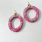 Purple Blaine Drop Earrings