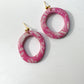 Purple Blaine Drop Earrings